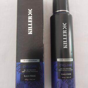 Killer Liquid Deodorant 150ml front and back view