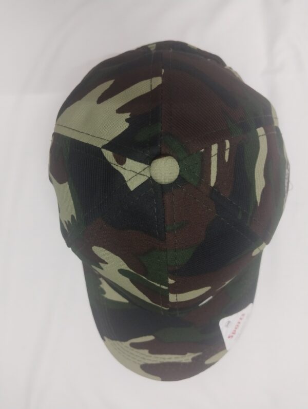 Camouflage Sports Cap – Unisex, Adjustable Fit - Image 2